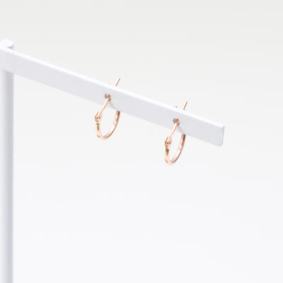 K10 ピンクゴールド フープ ピアス（10mm）