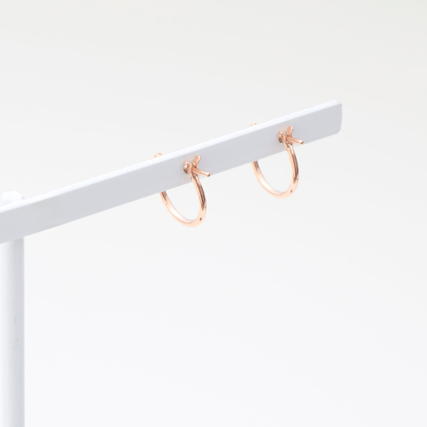 K10 ピンクゴールド フープ ピアス（10mm）