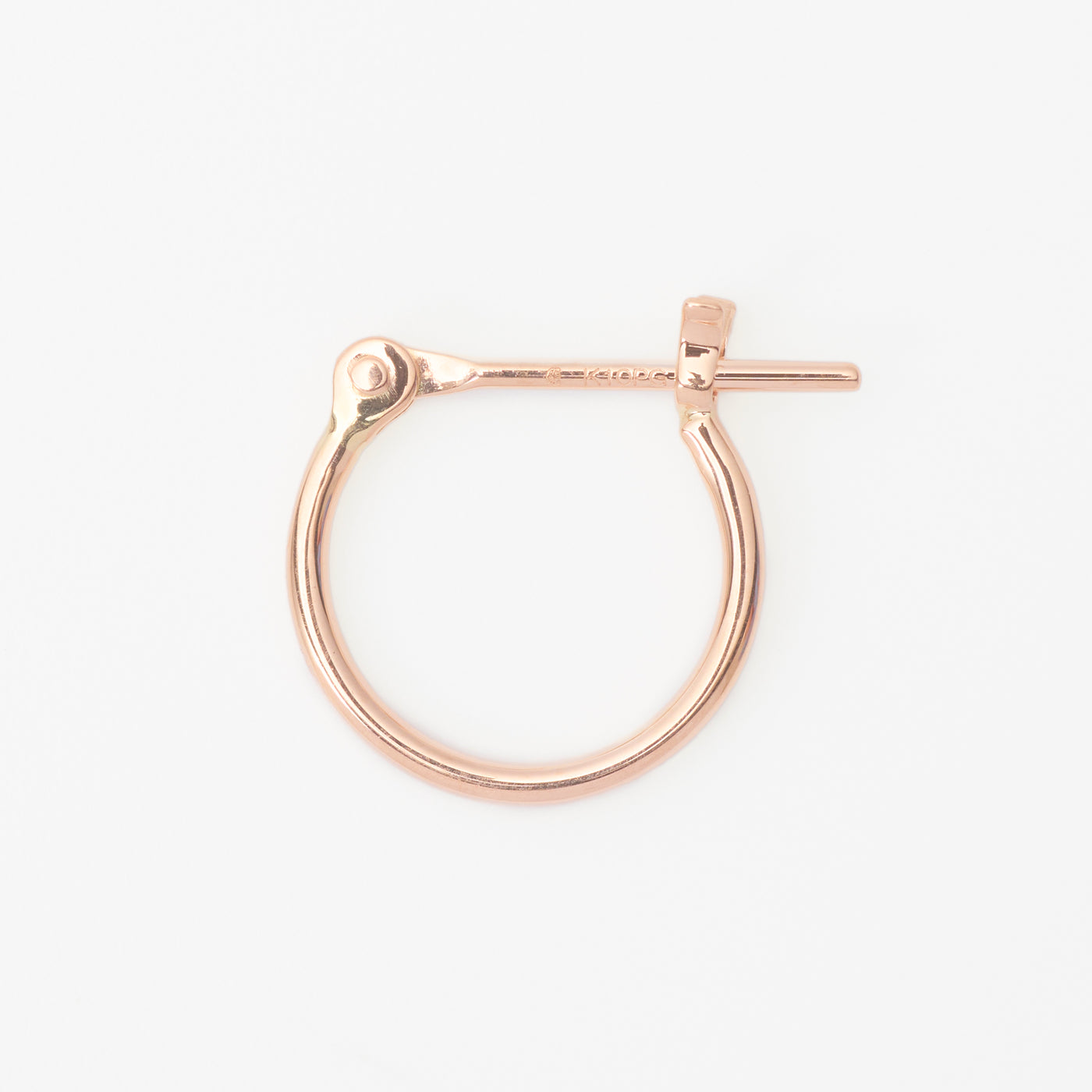 K10 ピンクゴールド フープ ピアス（10mm）