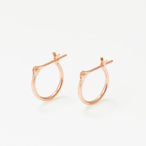 K10 ピンクゴールド フープ ピアス（10mm）