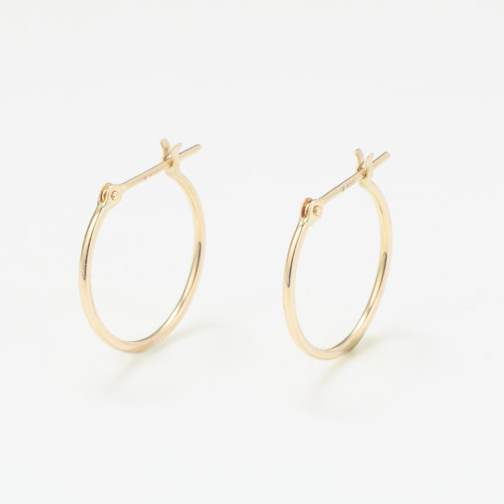 BEAUTY&YOUTH k10 ゴールド　フープピアス K10 イエローゴールド フープ ピアス（15mm） （9881822232878