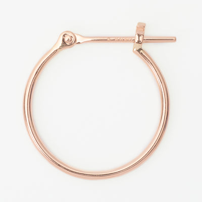 K10 ピンクゴールド フープ ピアス（15mm）