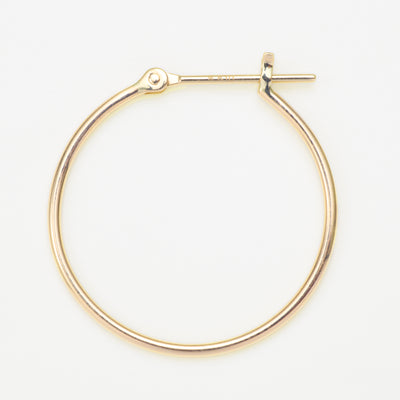 K10 イエローゴールド フープ ピアス（20mm）