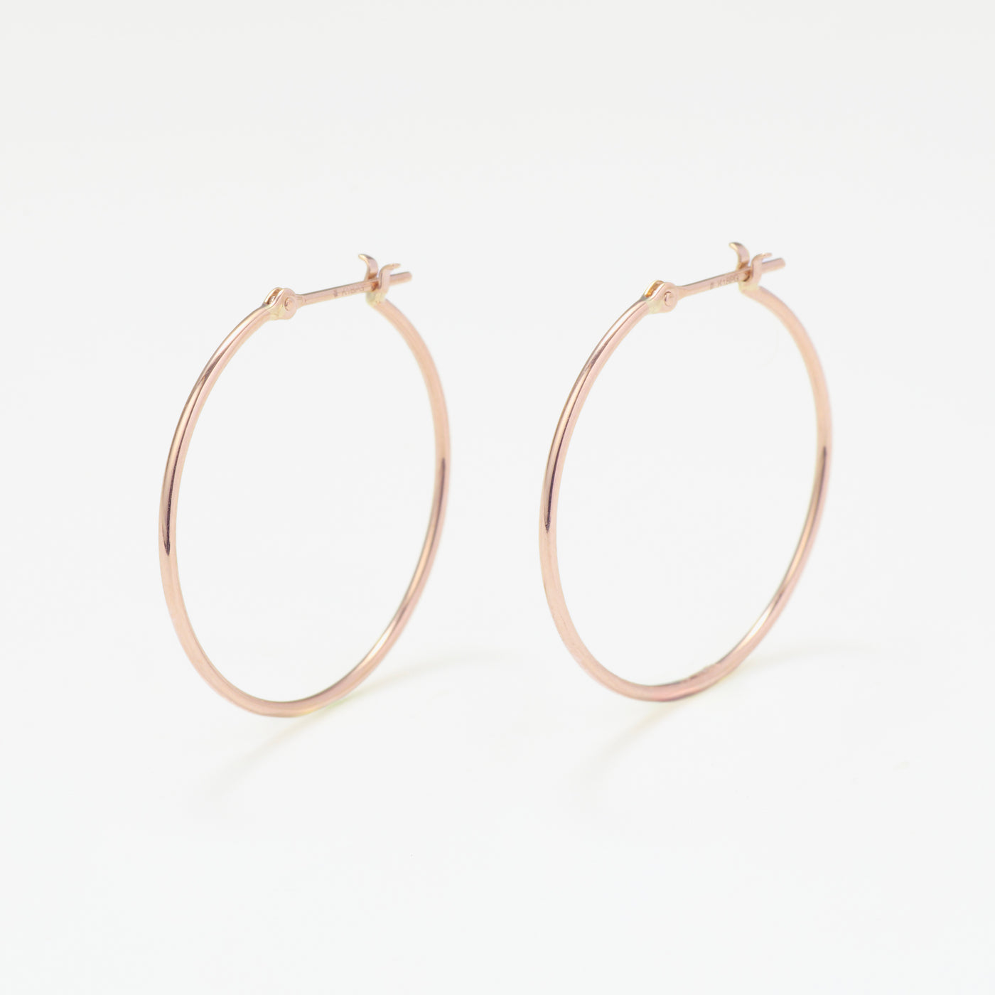 K18 ピンクゴールド フープ ピアス（25mm） （9881821806894