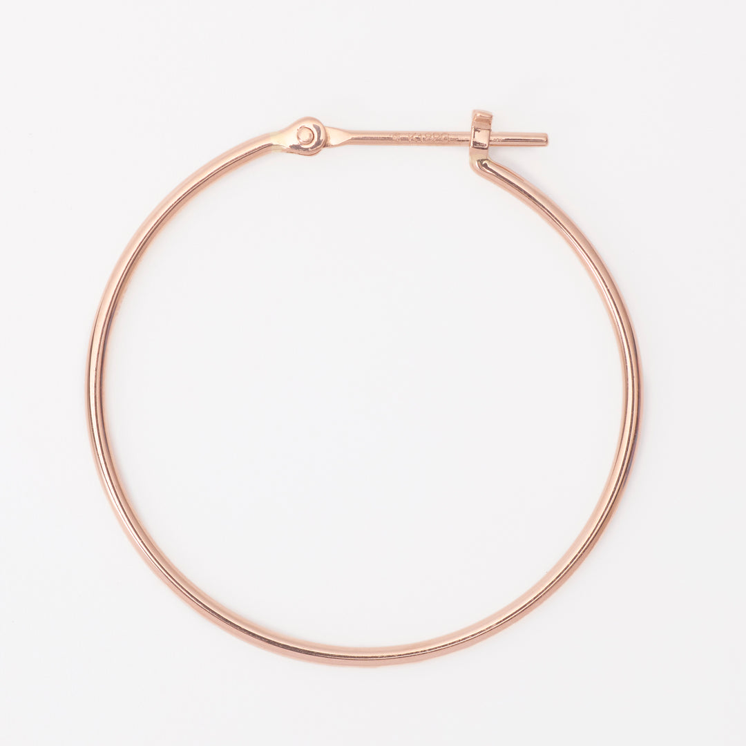 K18 ピンクゴールド フープ ピアス（25mm） （9881821806894