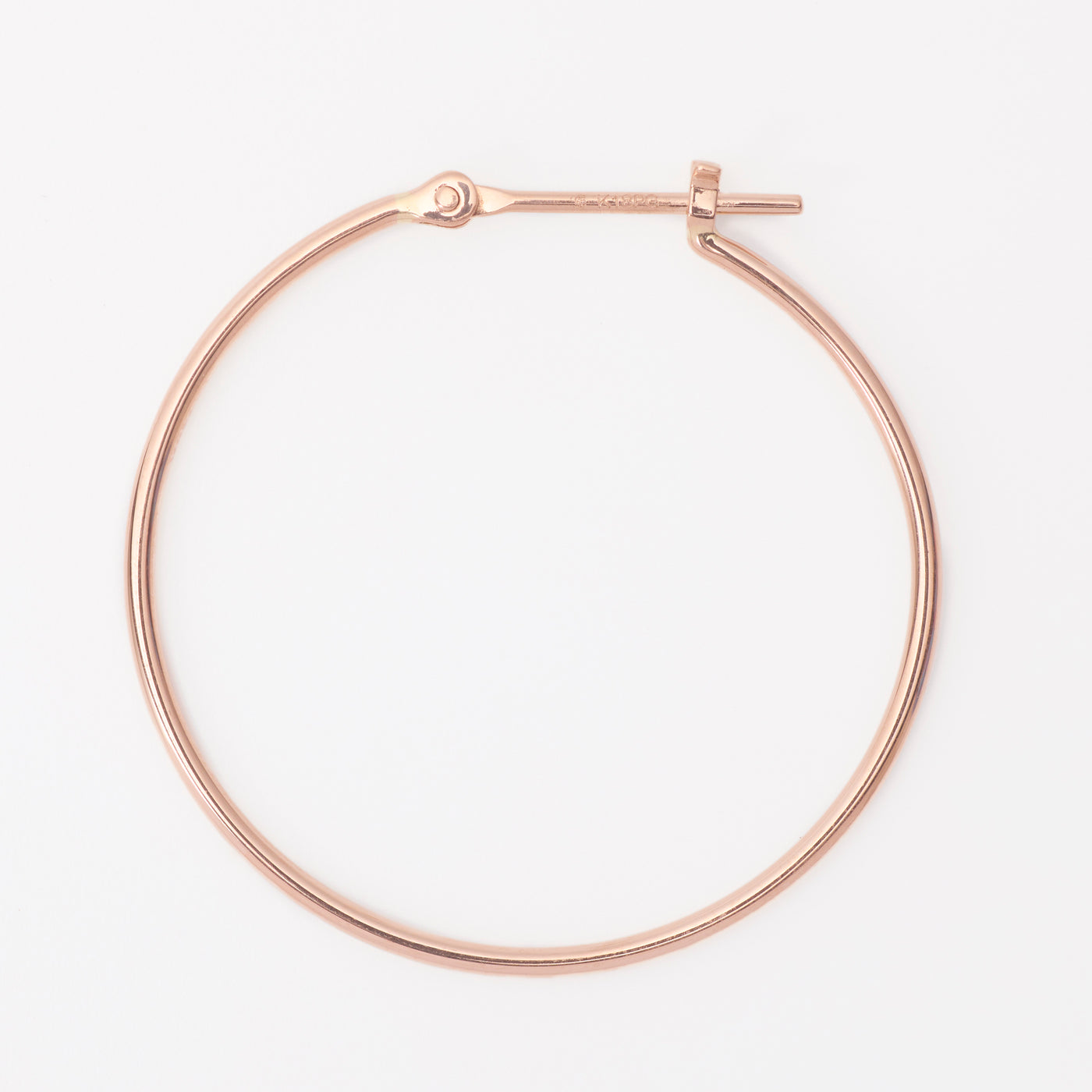 K18 ピンクゴールド フープ ピアス（25mm） （9881821806894