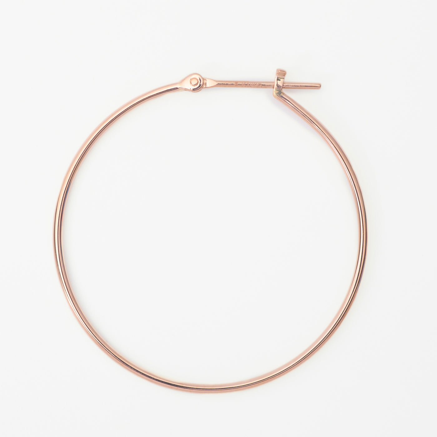 K18 ピンクゴールド フープ ピアス（30mm）