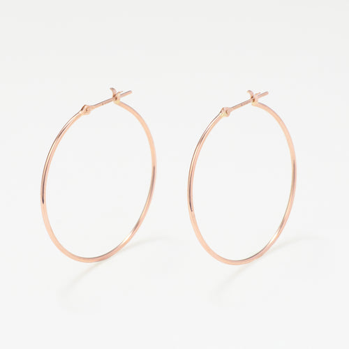 K18 ピンクゴールド フープ ピアス（30mm）