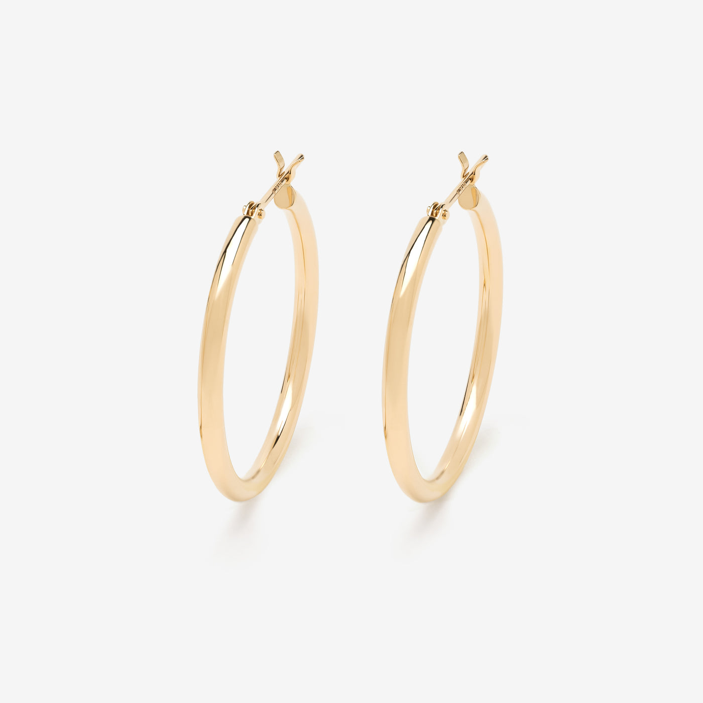 エステール　K18 フープピアス　10mm K18 イエローゴールド フープピアス（10mm） （7277729513629