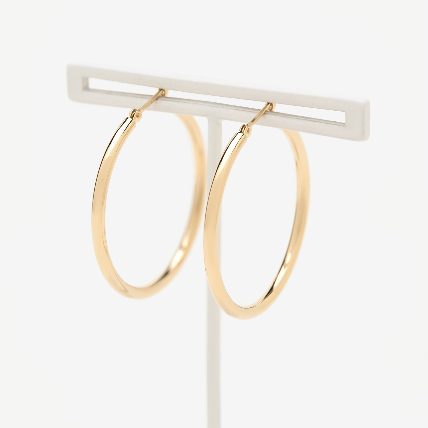 K18 イエローゴールド フープ ピアス