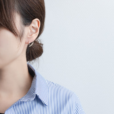 K10 ピンクゴールド フープ ピアス（10mm）