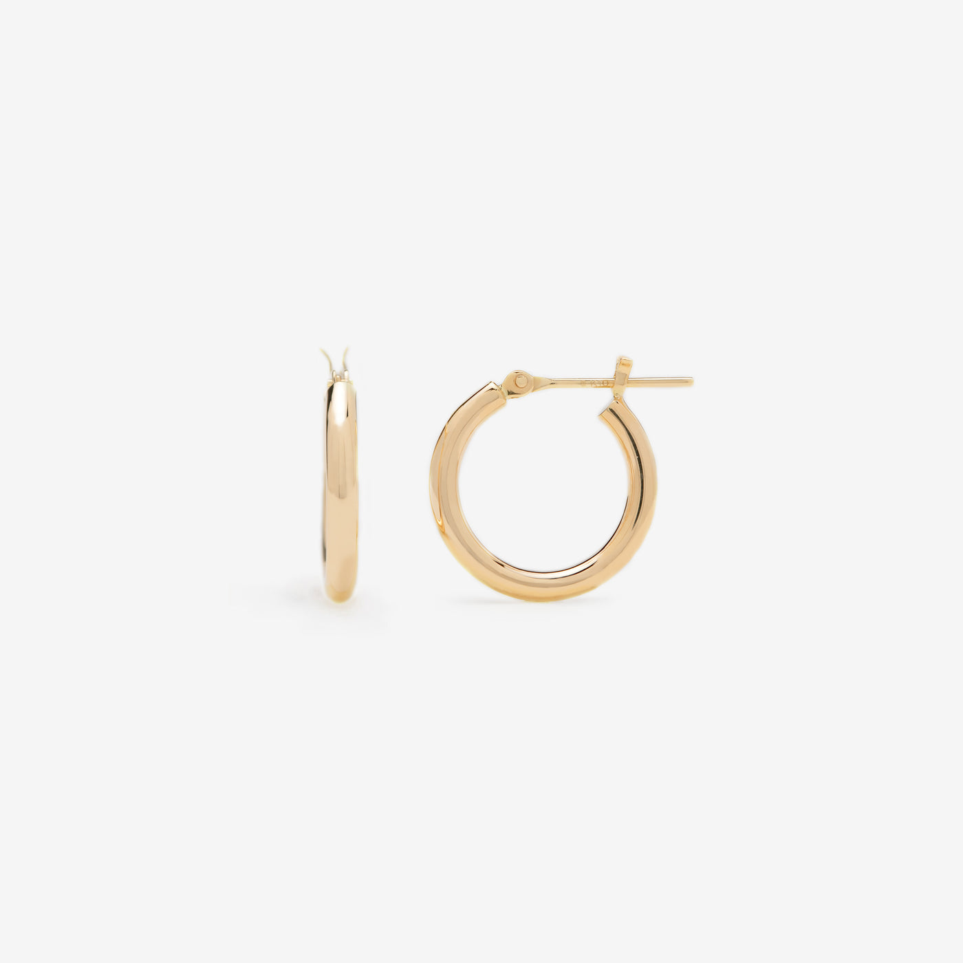 K10 イエローゴールド フープ ピアス（15mm） （9863797899566