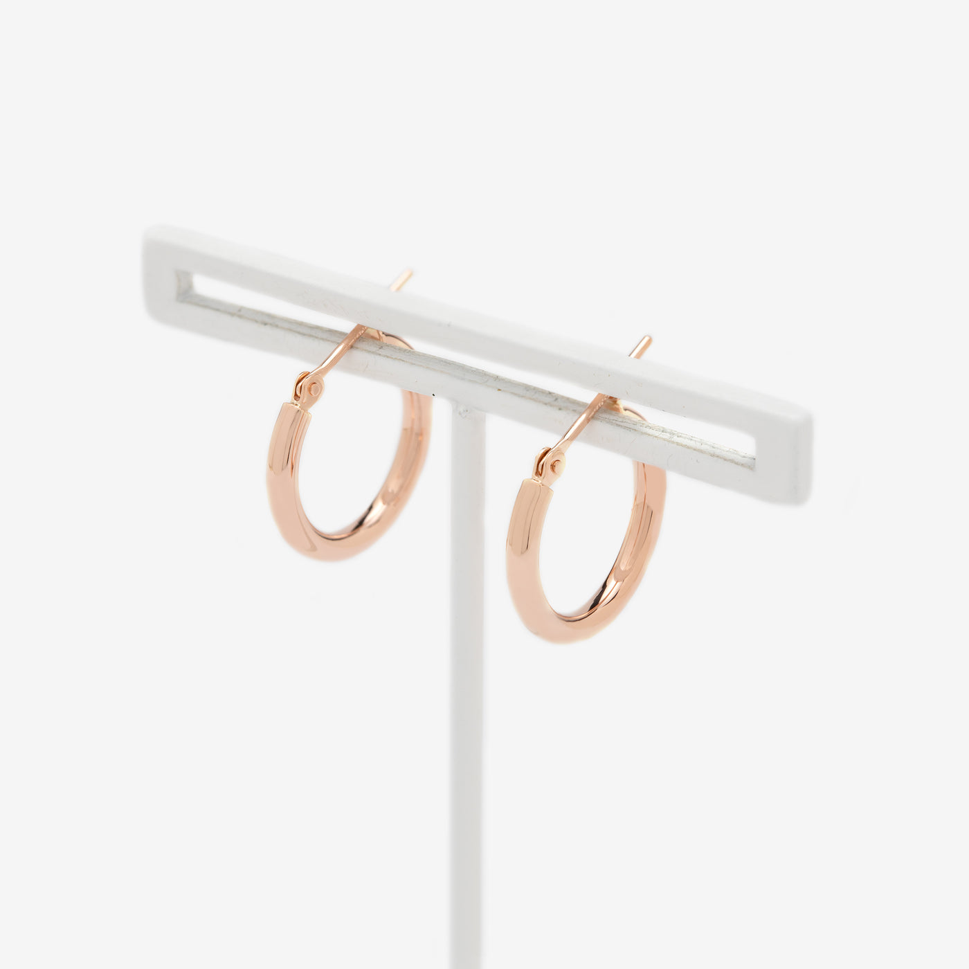 K10 ピンクゴールド フープ ピアス（15mm）