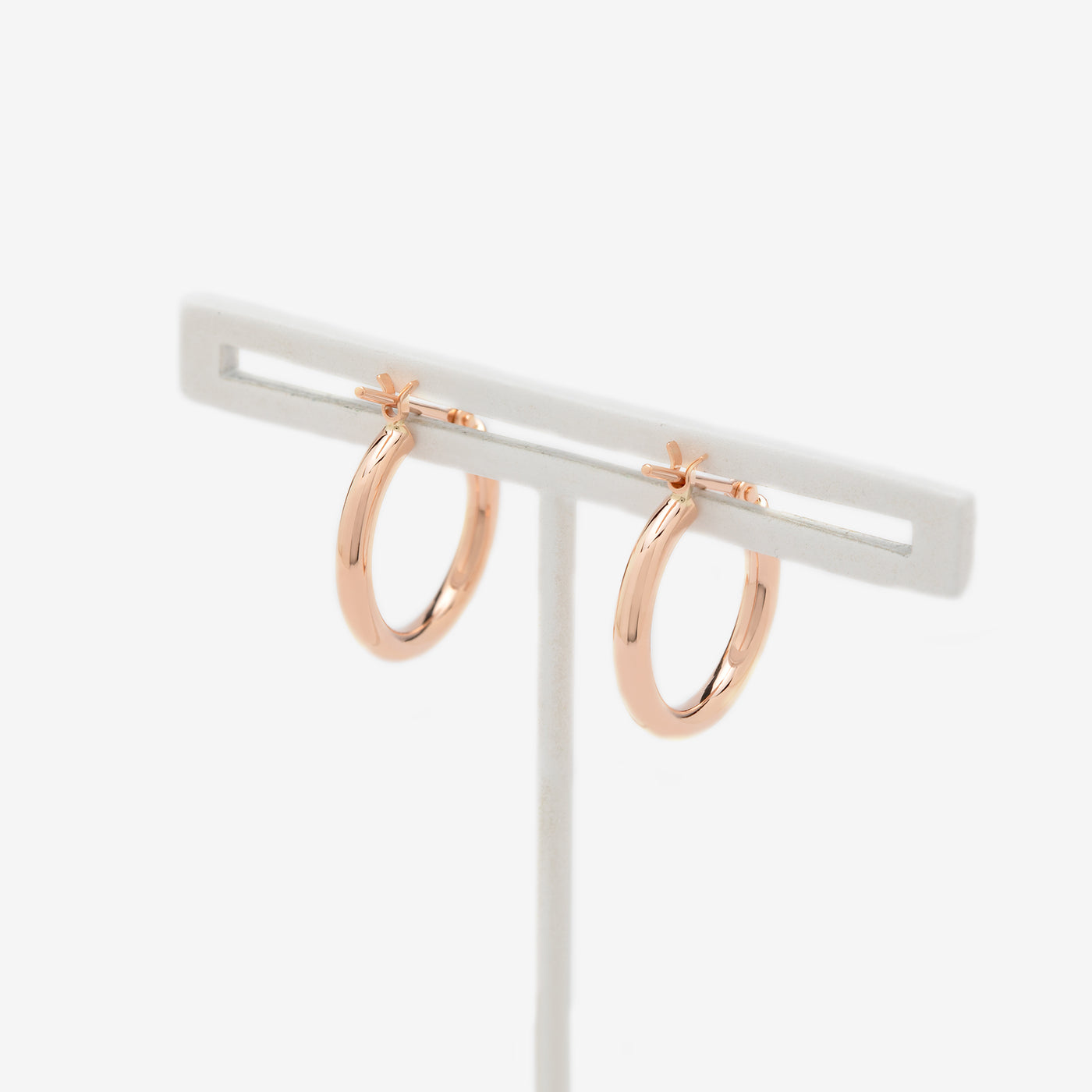 K10 ピンクゴールド フープ ピアス（15mm）