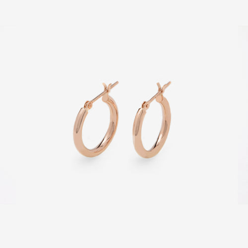 K10 ピンクゴールド フープ ピアス（15mm）