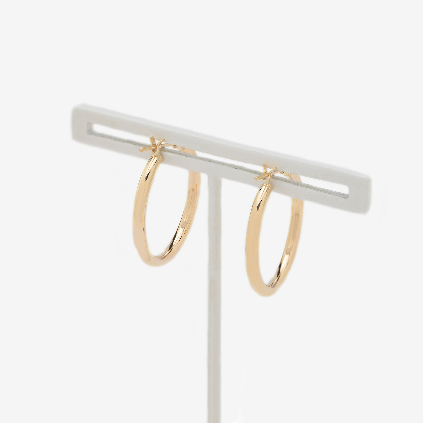 K10 イエローゴールド フープ ピアス（20mm）