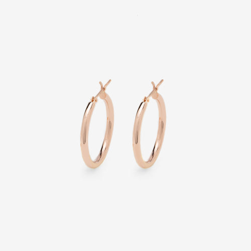 K10 ピンクゴールド フープ ピアス（20mm）