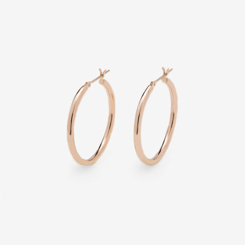 K18 ピンクゴールド フープ ピアス（25mm）