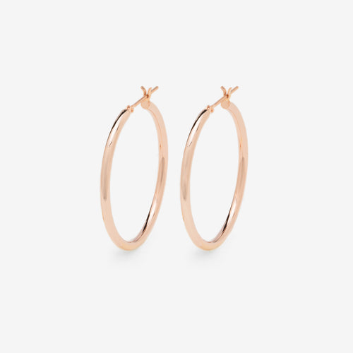 K10 ピンクゴールド フープ ピアス（30mm）