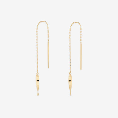 K18 イエローゴールド アメリカン ピアス