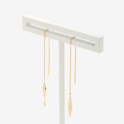 K18 イエローゴールド アメリカン ピアス