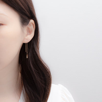 K18 イエローゴールド アメリカン ピアス