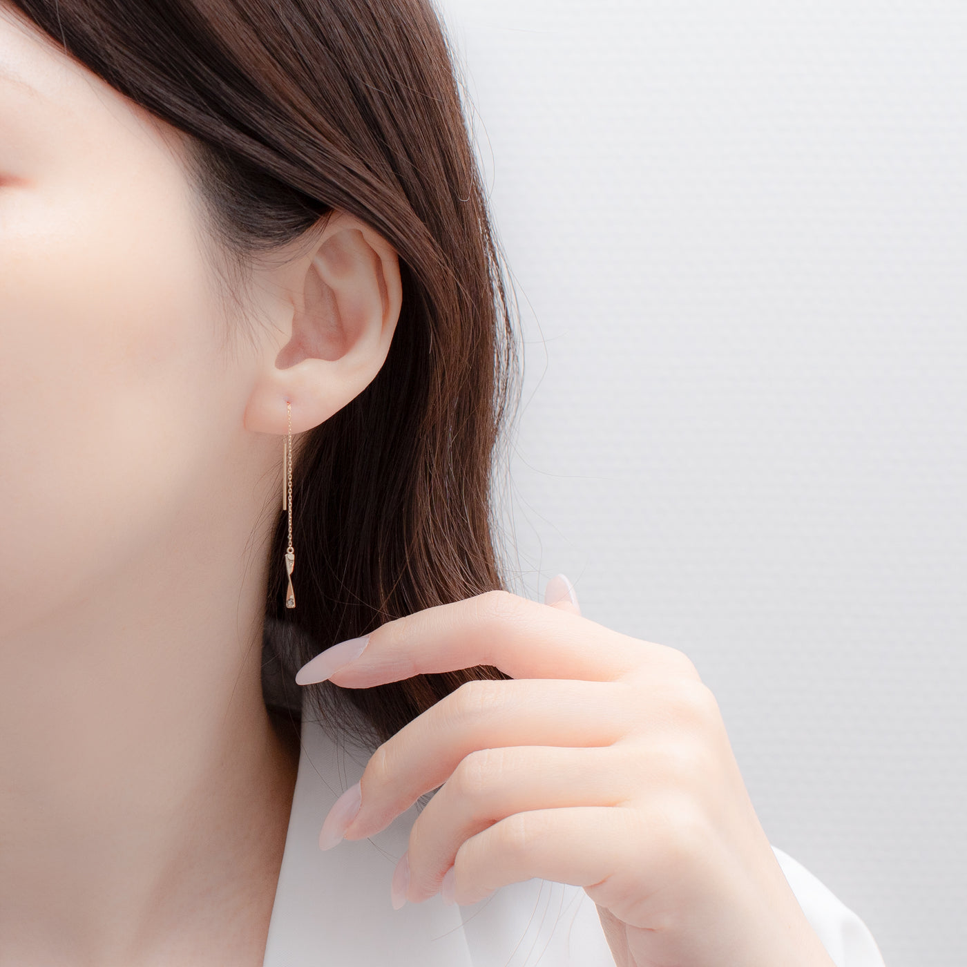 K18 イエローゴールド アメリカン ピアス