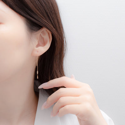 K18 イエローゴールド アメリカン ピアス