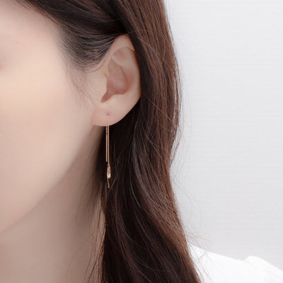 K18 イエローゴールド アメリカン ピアス