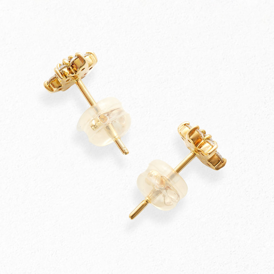 K18 イエローゴールド ダイヤモンド ピアス（0.3ct） （7282159124637
