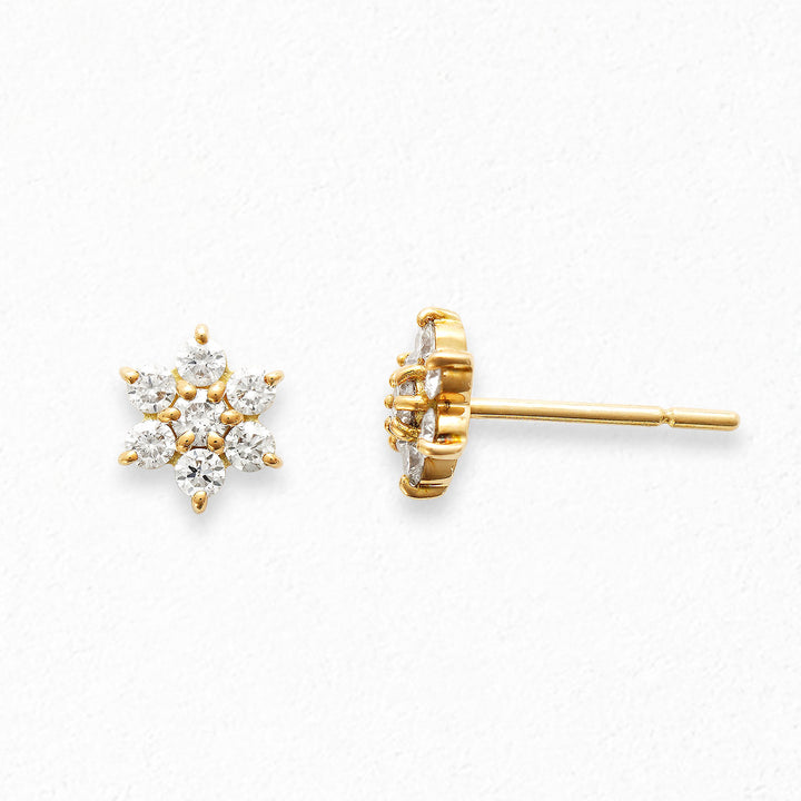 K18 イエローゴールド ダイヤモンド ピアス（0.3ct） （7282159124637