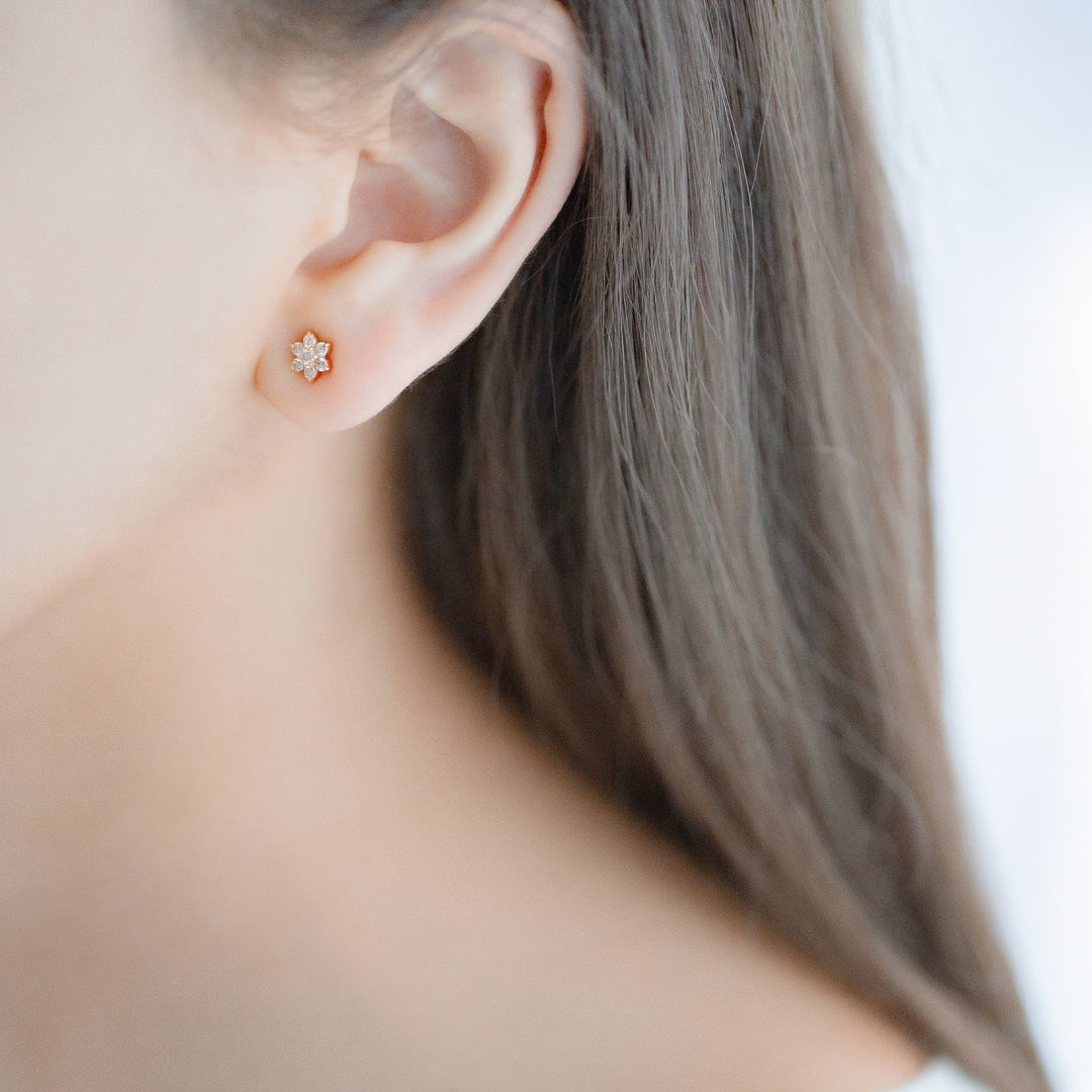 K18 イエローゴールド ダイヤモンド ピアス（0.3ct） （7282159124637