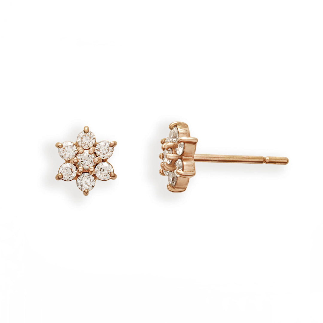 大特価❗️極美品 K18ピンクゴールド ダイヤ ピアス　estelle K18 ピンクゴールド ダイヤモンド ピアス（0.3ct） （7282159255709