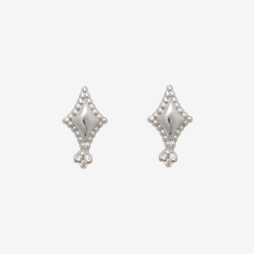 K k10WGダイヤモンドピアス K10WG ピアス ダイヤモンド（037696） ｜ women（ウィメンズ