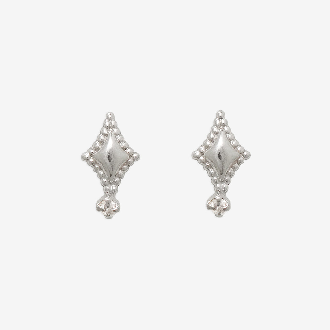 K10 ホワイトゴールド ダイヤモンド ピアス （10343601668398