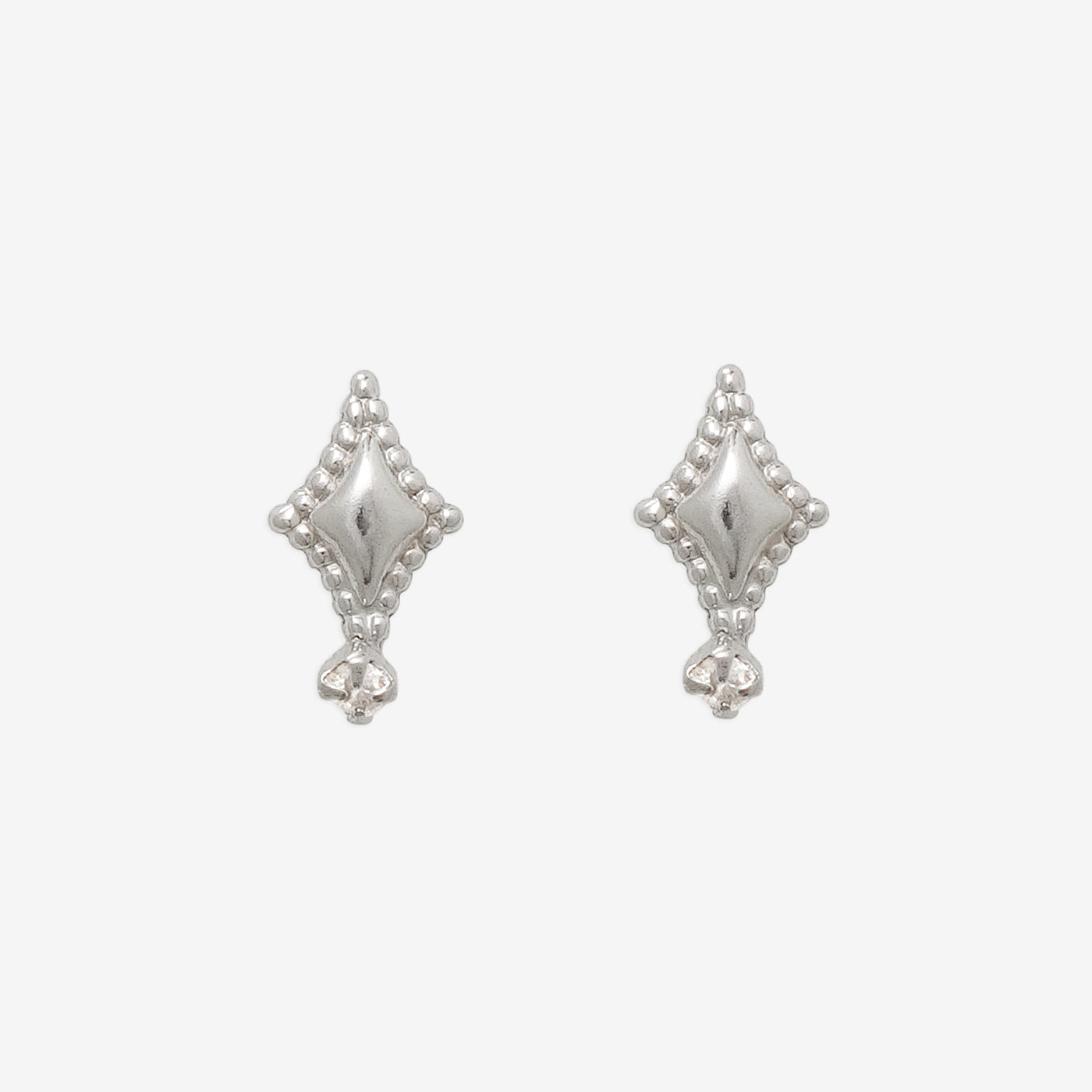 K10 ホワイトゴールド ダイヤモンド ピアス （10343601668398