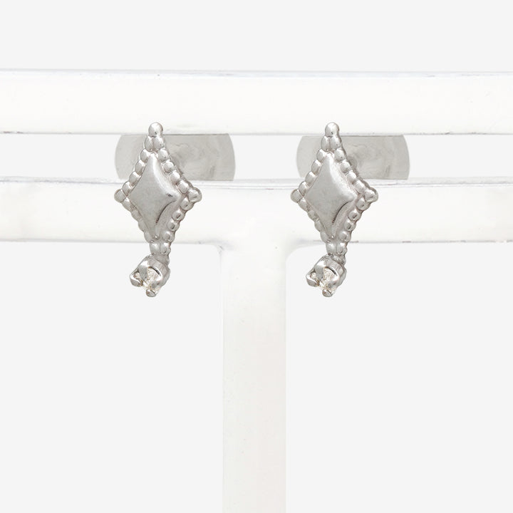 K10 ホワイトゴールド ダイヤモンド ピアス （10343601668398