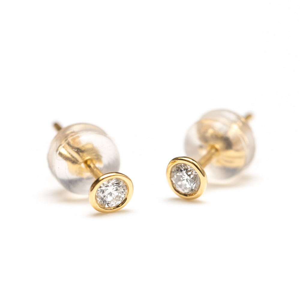 WEB限定】K18 イエローゴールド ダイヤモンド ピアス（0.12ct） （8022586032430）– エステール公式通販｜ESTELLE  JEWEL GARDEN