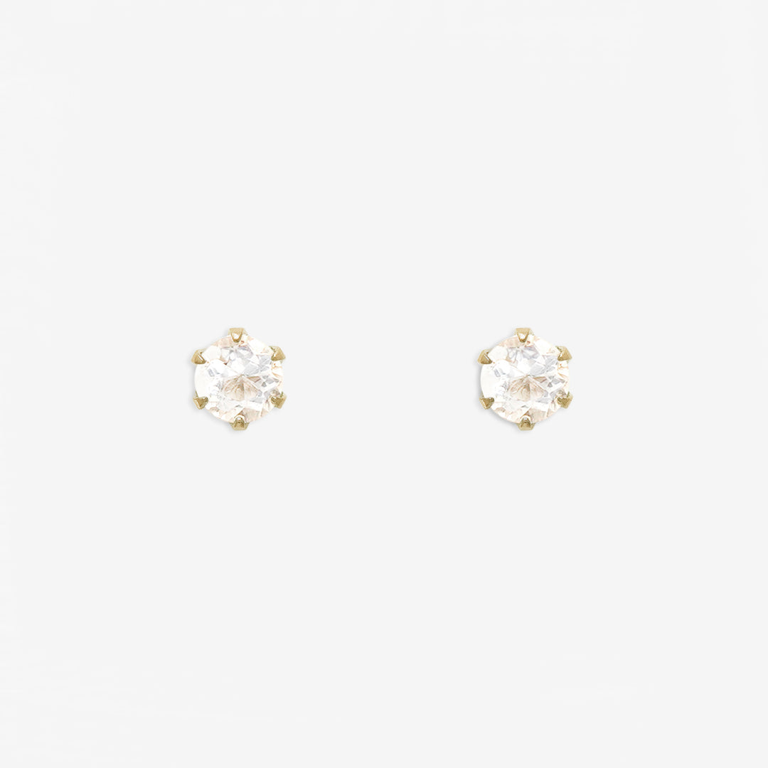 さやえんどう。18K WG サファイアピアスand新品スカートのセット FOUR RAYED FLOWER PIERCED EARRINGS(2JP1064)K10 ピアス