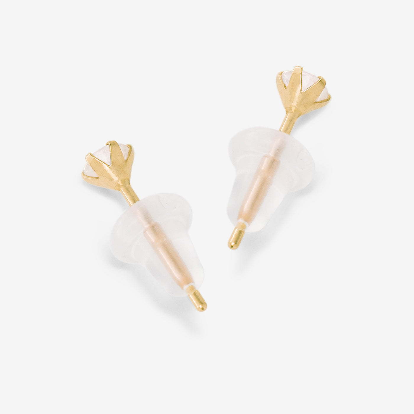 6月誕生石 K10 イエローゴールド ムーンストーン ピアス