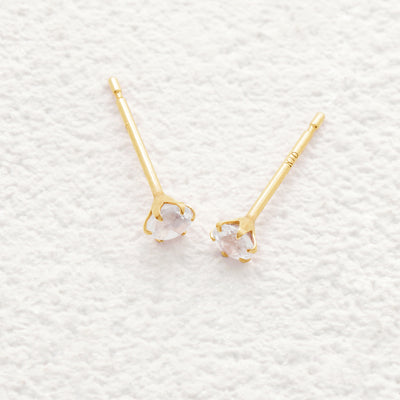 6月誕生石 K10 イエローゴールド ムーンストーン ピアス