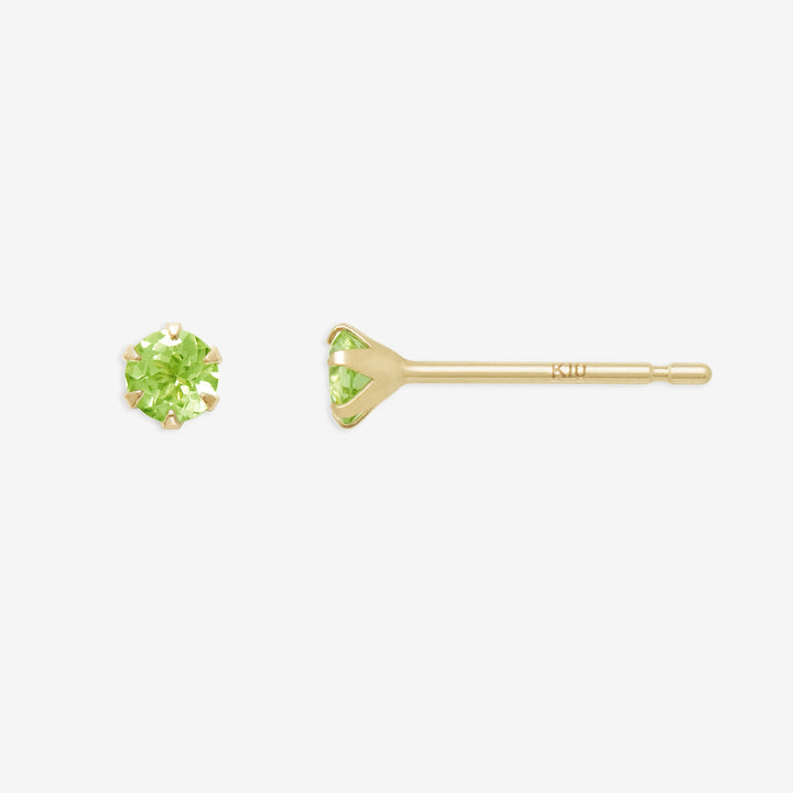 8月誕生石 K10 イエローゴールド ペリドット ピアス （7277483327645 