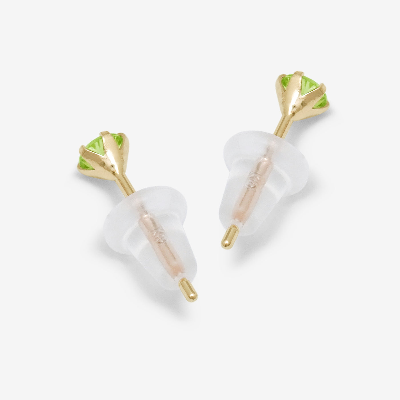 8月誕生石 K10 イエローゴールド ペリドット ピアス