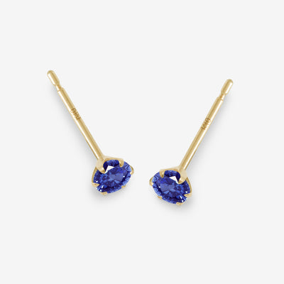9月誕生石 K10 イエローゴールド サファイア ピアス
