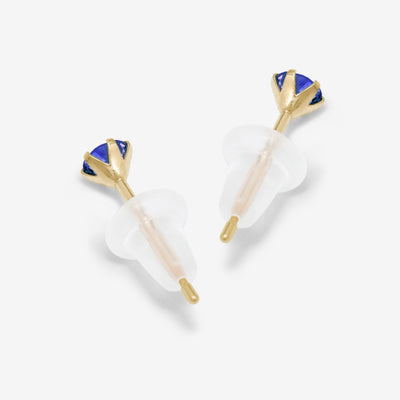 9月誕生石 K10 イエローゴールド サファイア ピアス