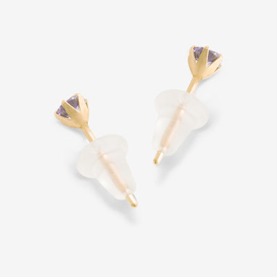 12月誕生石 K10 イエローゴールド タンザナイト ピアス