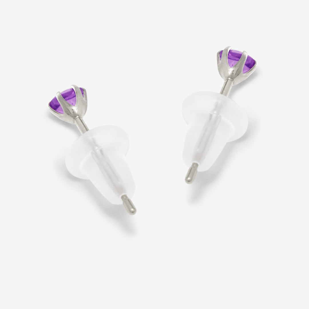 伊*ビ様 スカラベ・アメジスト (シルバープルーフ＋ローズゴールド) 50 2月誕生石 K10 ホワイトゴールド ライトアメジスト ピアス