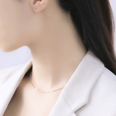 3月誕生石 K10 ホワイトゴールド アクアマリン ピアス