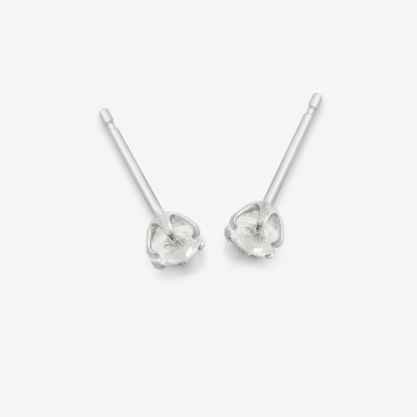 6月誕生石 K10 ホワイトゴールド ムーンストーン ピアス