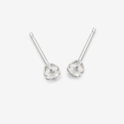 6月誕生石 K10 ホワイトゴールド ムーンストーン ピアス